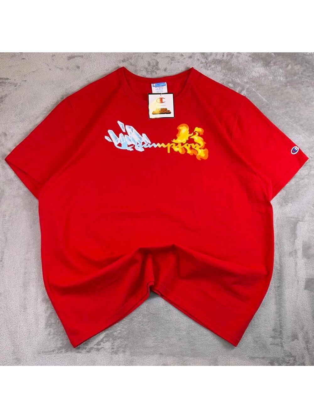 NWT Champion x My Hero Academia Shoto Todoroki Graphic Reverse Weave T-shirt XXL
